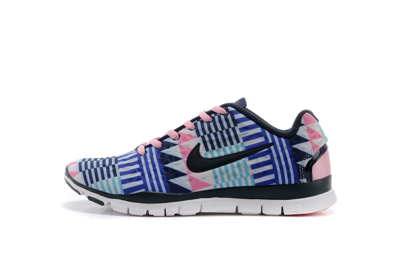 NIKE FREE TR FIT 3 PRT femmes chaussures de course rose bleue (4)